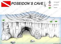 Croatia Divers - Dive Site Map of Poseidon's Cave